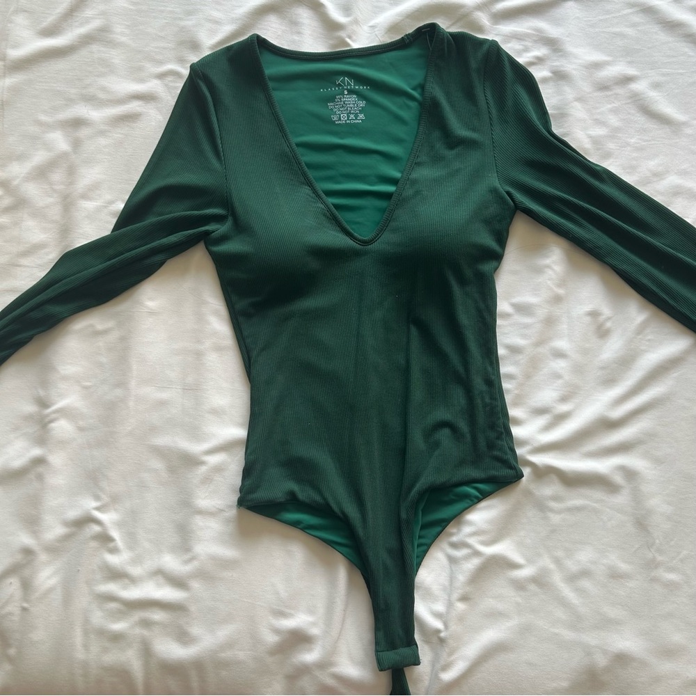 Klassy Network Deep V Long Sleeve Bramisuit, Size S